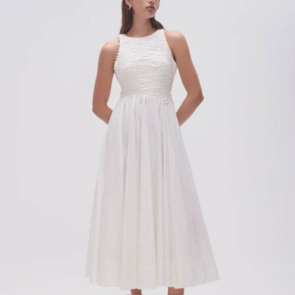 Aje Dresses & Skirts - NWT  Aje Florence Pearl Trim MidiDress